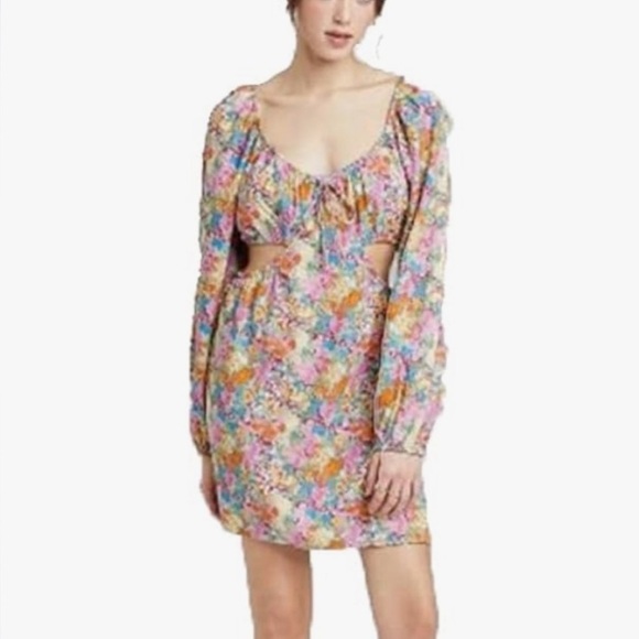 Wild Fable Cut Out Floral Dress - Picture 3 of 3